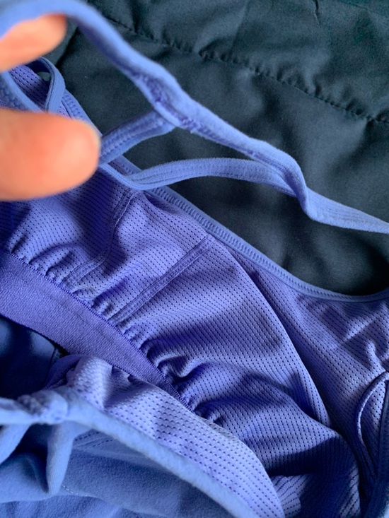 Athleta Periwinkle Blue Strappy Tank Top Bra Size Small - Picture 7 of 7